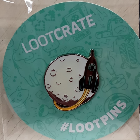 Loot Crate Other - NIP Glow In Dark Moon pin
